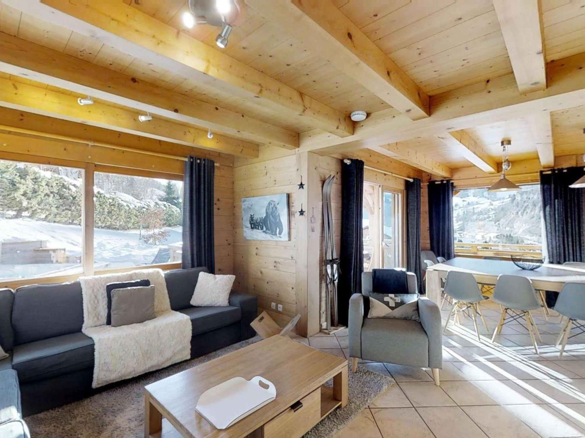 Chalet Grand Confort 5 Chambres, Jacuzzi, Sauna, 150M Des Pistes - Fr-1-391-91 Le Grand-Bornand Eksteriør bilde